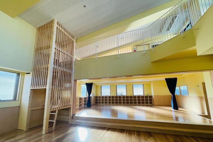 学童クラブと一体的なホール