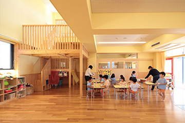 ロフトのある保育室